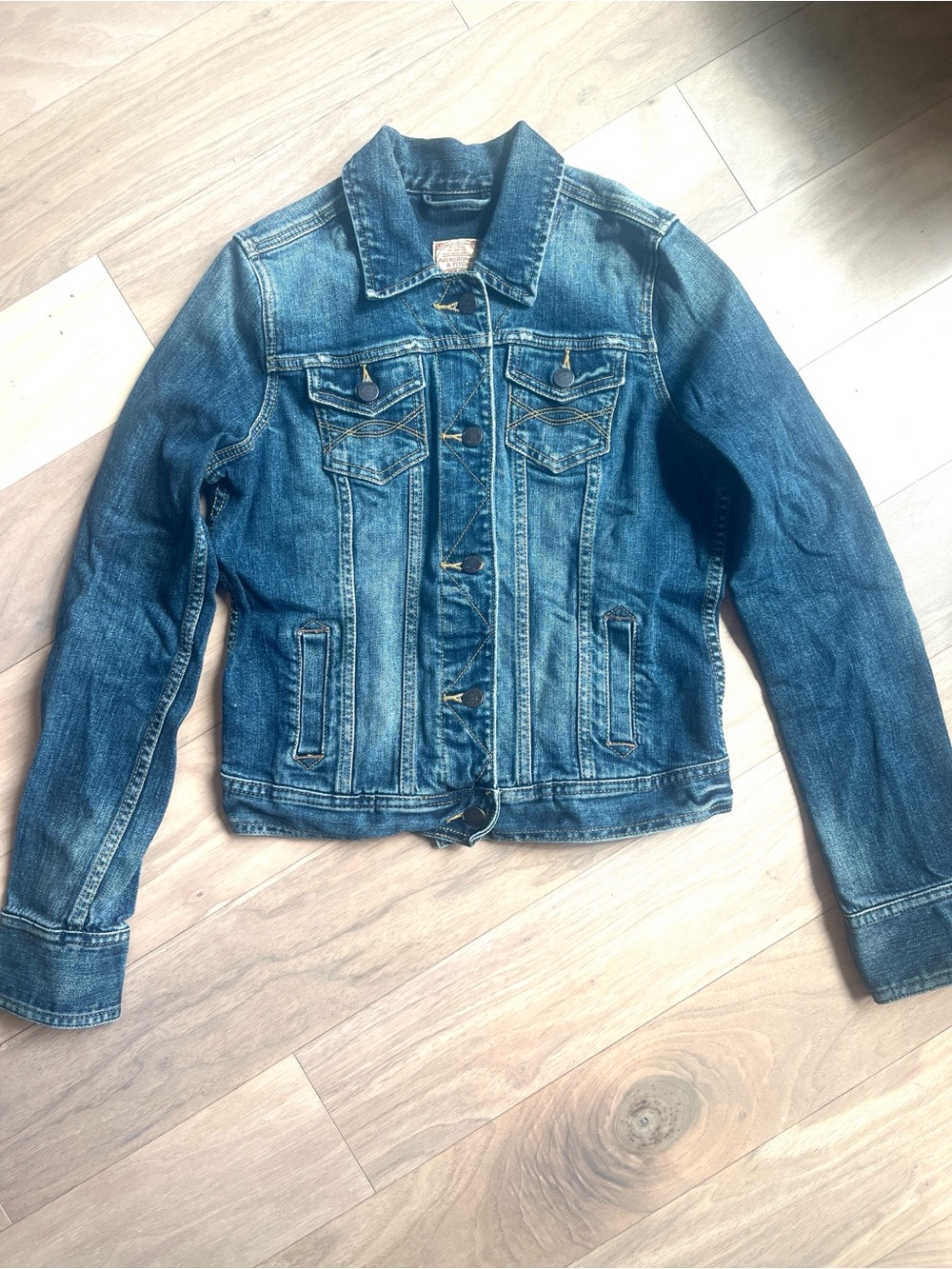 Y2K Abercrombie Classic Denim Trucker Jacket Size M